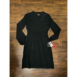 R&K Originals Women's Black Sweater Dress Long Sleeves Sz:PM